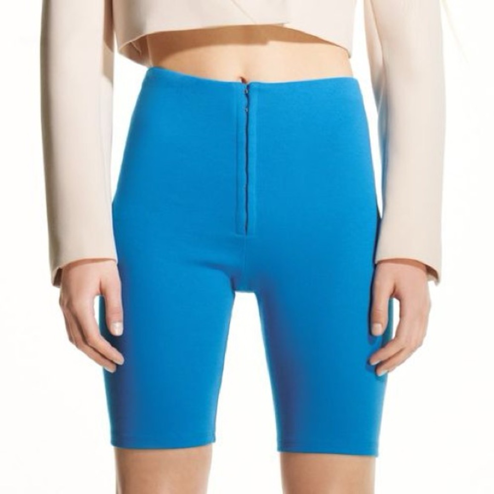 Zara blue biker shorts